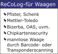 Waage Schnittstellen im ReCoLog-Office - Software für alle Entsorgungsunternehmen
